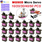 MG90D 10/20/30/40/50Pcs Micro Digital Servo Motor Full Metal Gear 180/270/360 Degree For RC Airplane Helicopter Car Boat Model