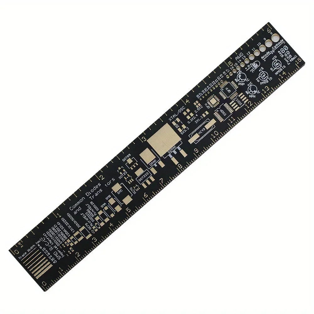 3 Size PCB Ruler Set 15cm/20cm/25cm Multi-functional Measuring Tool for SMD Components Capacitor Chip IC SMD Diode for Arduino