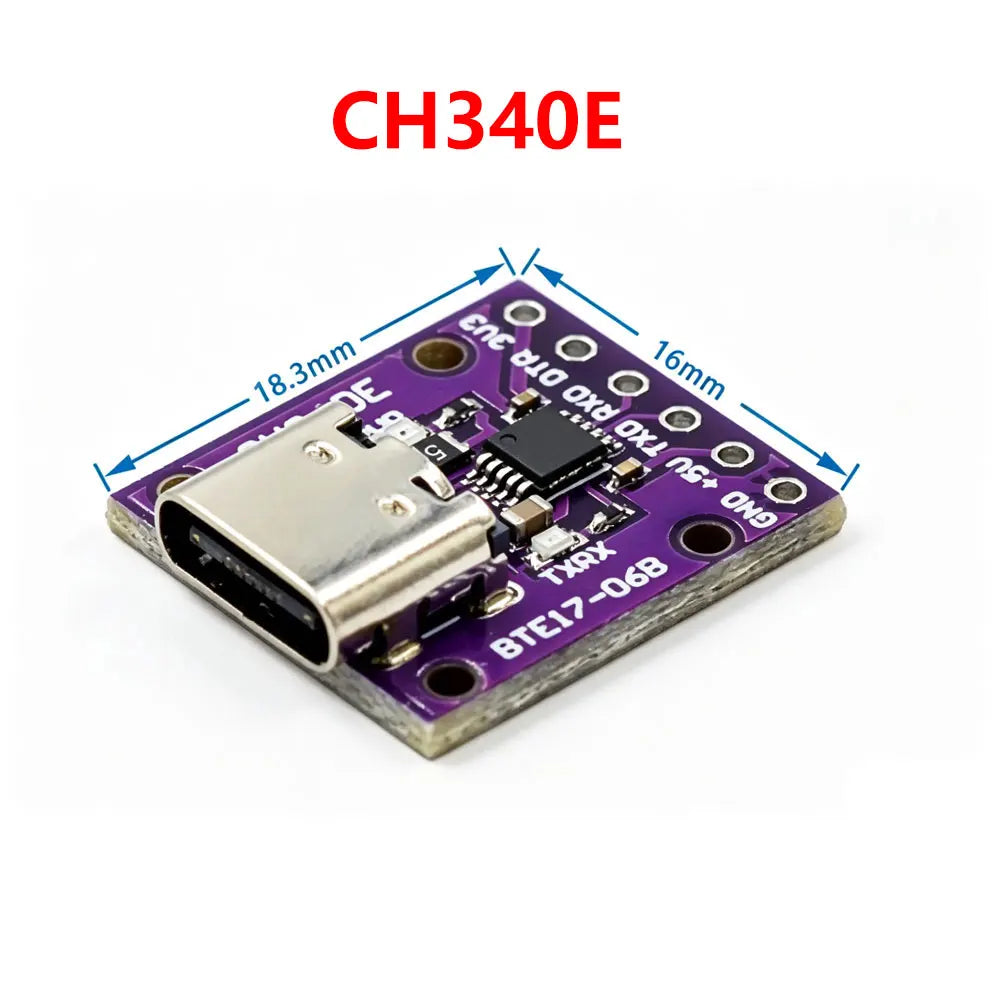 CH340E CH340C CH9340C USB 2.0 To TTL Module Alternative CP2104 CP2102 PL-2303HX HT42B534 FT232RL Supprt linux/mac/windows OTG