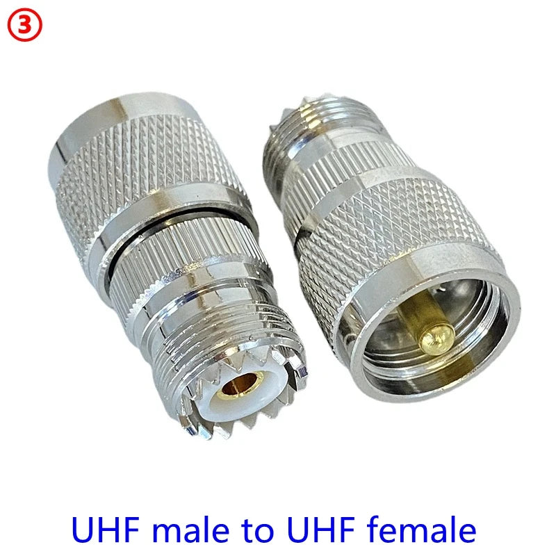 1Pcs SO239 UHF Female Jack To SO239 PL259 UHF Male Female Straight Connector UHF To UHF Female RF Fast Delivery Brass Copper