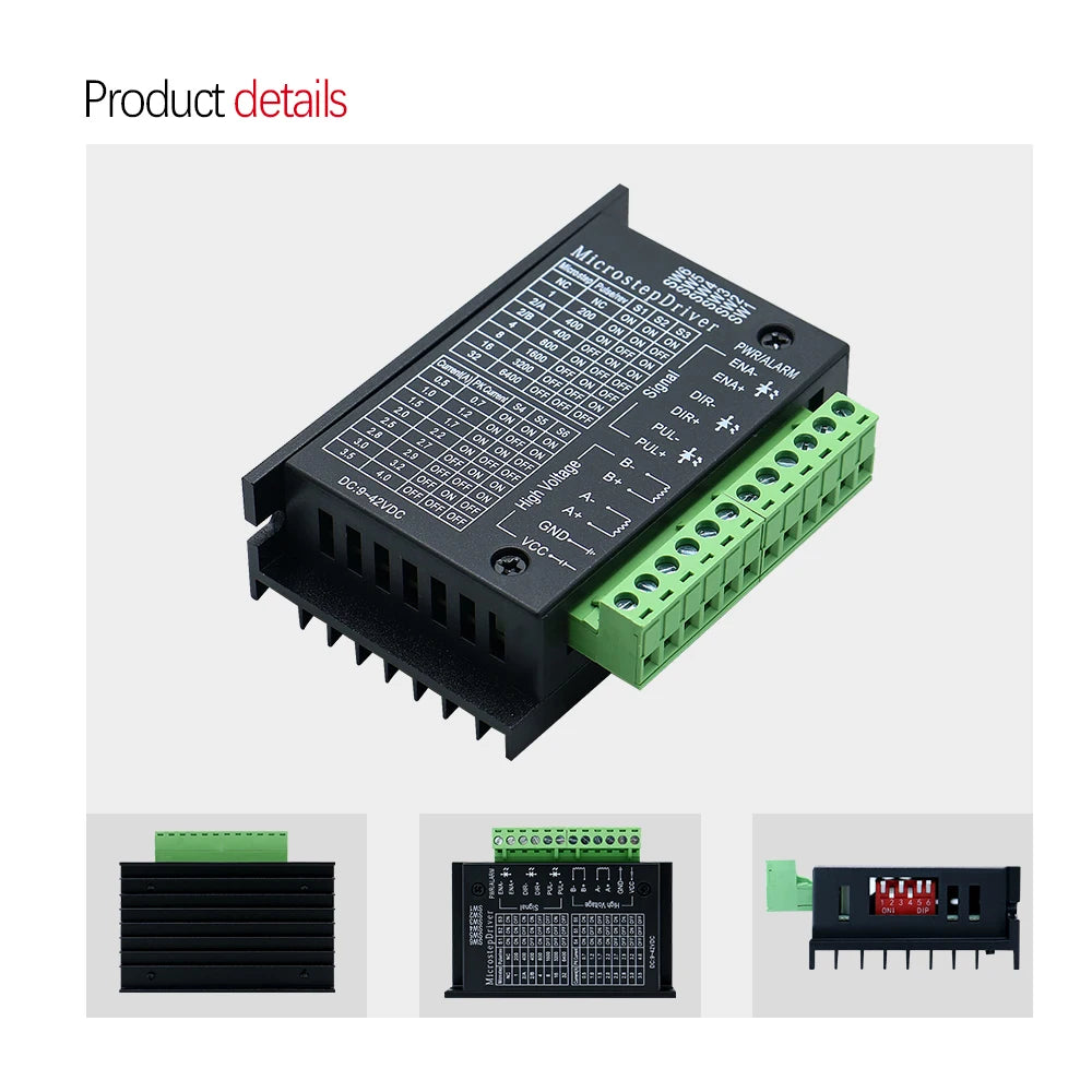 TB6600 Step Motor Driver Stepper 42/57/86 Nema 23 Nema17 32 Segments Upgraded 4.0A 42VDC CNC Router Controller For 3D Printer