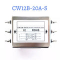 Three-Phase Power Filter inverter EMI Servo Filter Purifier CW12B-10/20/30/40/50/60A-S/SR AC 380V Three-Wire Rail Mount Terminal