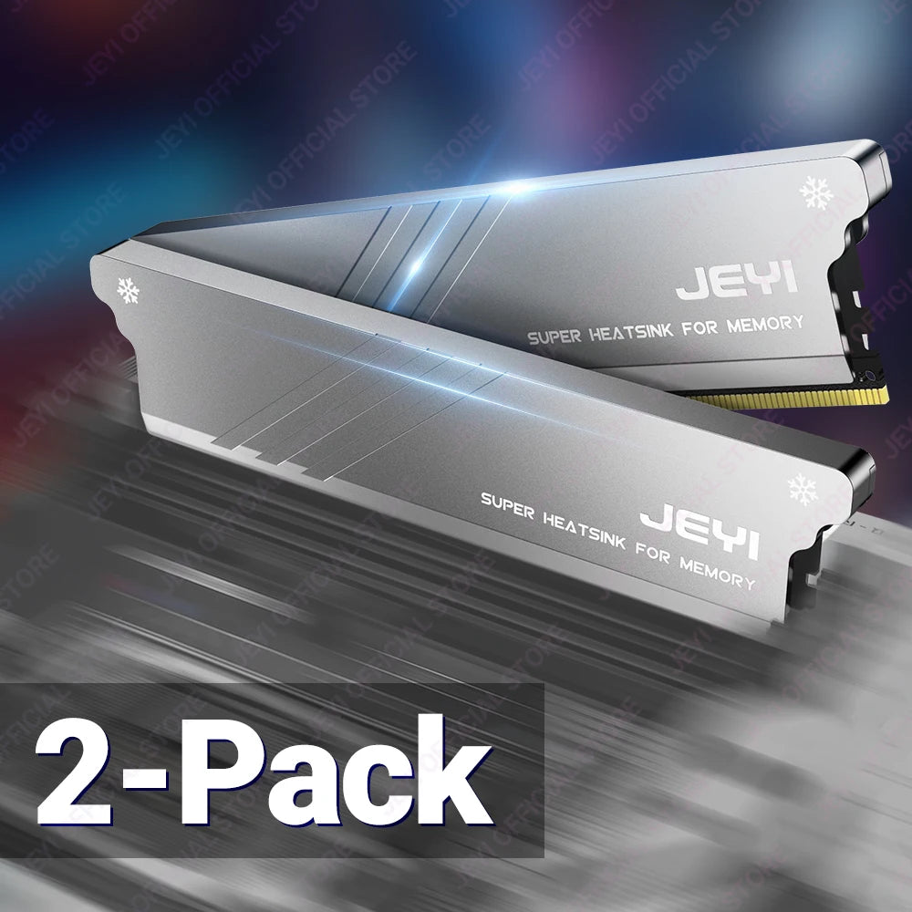 JEYI RAM Heatsink Cooler with Thermal Pads for DDR2 DDR3 DDR4 DDR5 - PC Memory Cooling Kit, Desktop Computer Heat Dissipation,