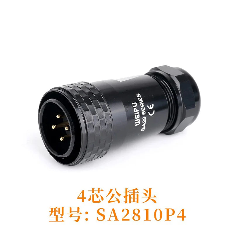WEIPU SA28 SA2810/P Male Plug Industrial Aviation Waterproof Connector M28 2Pin -35Pin High Current 50A 25A Charge Signal Solder