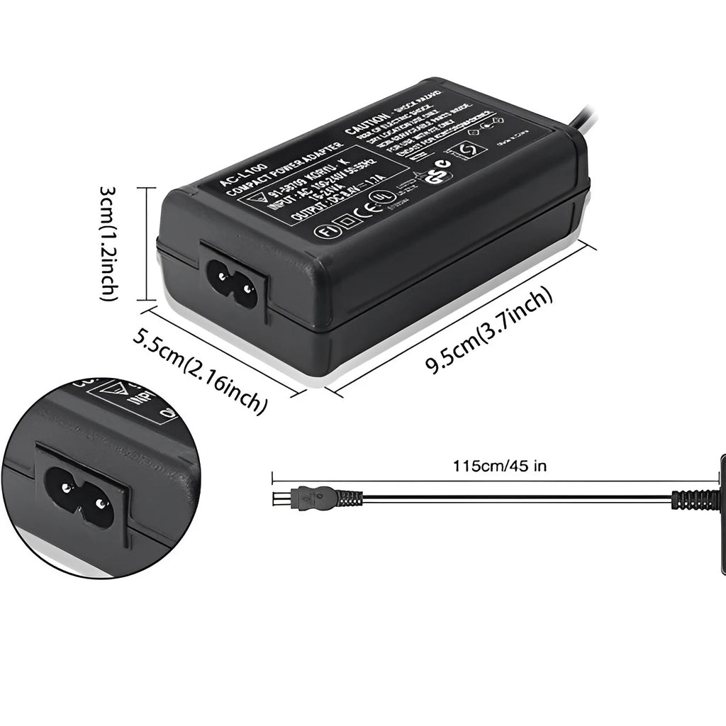 AC-L100C For Sony Camera AC-L10A L10B L15 L100C Power Adapter NX100 AX2000 MC2500 HXR-NX3 CCD-TRV228 TRV615 PC104 MVC-FD200