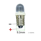 5PCS E10 LED Bulb DC3V DC3.8V DC4.5V DC 6V E10 LED 8V 12V 18V 24V E10 Warm white red blue green yellow