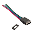 2/5/10pcs USB‑C Waterproof Female Connector 4Pin Straight Ear High Current Type C Charging Socket Jack with Rubber Ring