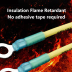 Heat Shrink Ring Round Insulated Terminals Wire Cable Connectors Wiring Crimp Terminals RV1.25/2-5/6/8 Marine Seal Up Waterproof