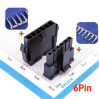10Sets Micro-Fit 3.0 MM Receptacle Housing + Plug Shell Panel Mount Ear + Male Female Crimp Terminal 2 3 4 5 6 7 8 9 10 Circuits