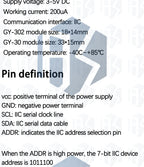 GY - 30 / GY - 302 BH1750 BH1750FVI Light Intensity Illumination Module: 3V - 5V Compatibility for Arduino Projects