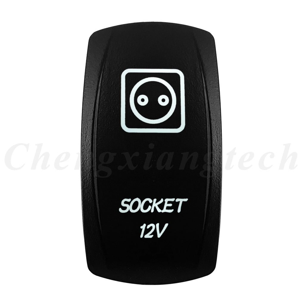 Marine 12V 24V White Led On Off Rocker Switch 5Pin SPST Momentary Switch DPDT ON OFF ON 3-Way for Car Boat Carling 4X4 Narva