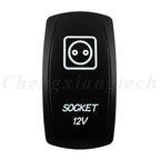 Marine 12V 24V White Led On Off Rocker Switch 5Pin SPST Momentary Switch DPDT ON OFF ON 3-Way for Car Boat Carling 4X4 Narva