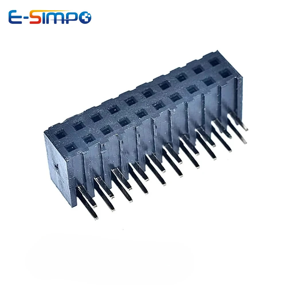 10pcs 2.0mm Side Insertion Right Angle Double Row 2X4/5/6/8/9/10/12/20/22/40P PH7.2 gold-plated PCB Female Pin Header