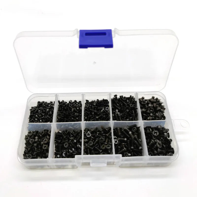 500Pcs Laptop Screws Kit M2 M2.5 M3 Flat Head Phillips, Computer & Notebook Small Screw Assortment Set