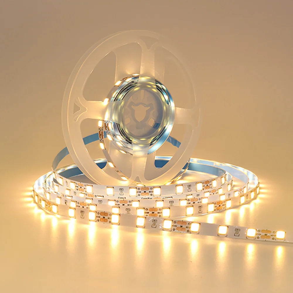5V 3mm 5mm PCB LED Strip Light 1 LED Cut Ultra Thin 2835 120LEDs/m 8mm Flexible Tape DC IP21 Not Waterproof Warm Natural White