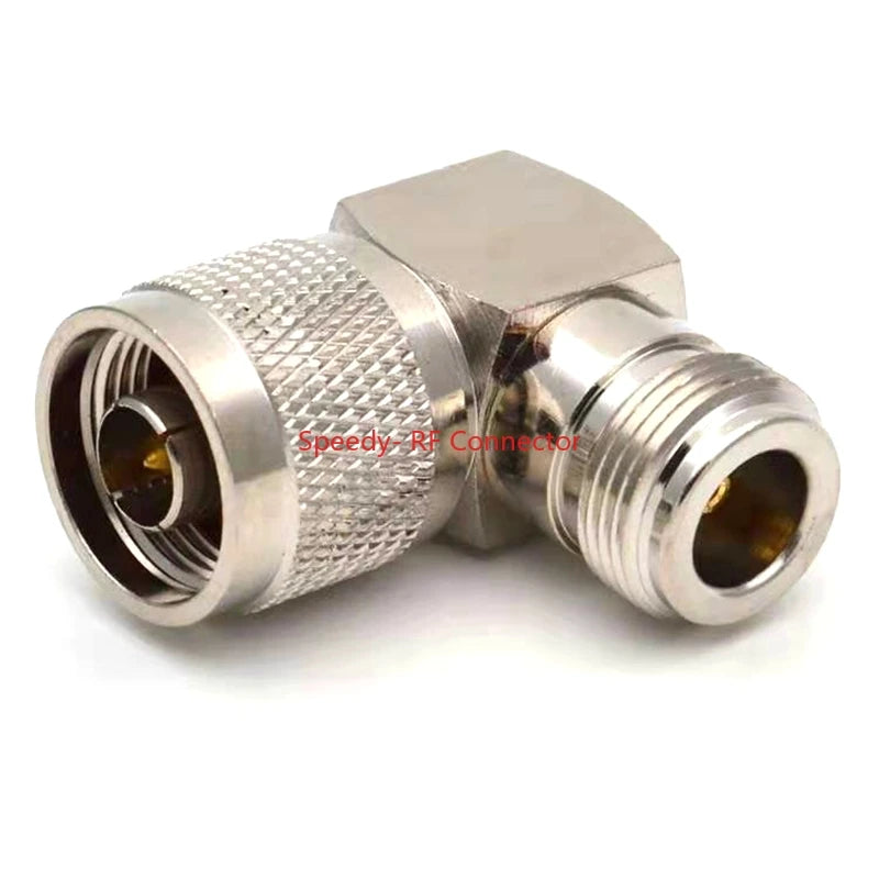 1Pcs L16 N Male Plug To N Female Jack Connector 90° Degree Right Angle N Male To N Female RF Coaxial Free Shipping Brass