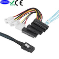 LONRIONSAS#Mini SAS SFF-8087 to SFF-8482 with 4X Molex Power Connectors for Raid Controller to Hard Drive Cable