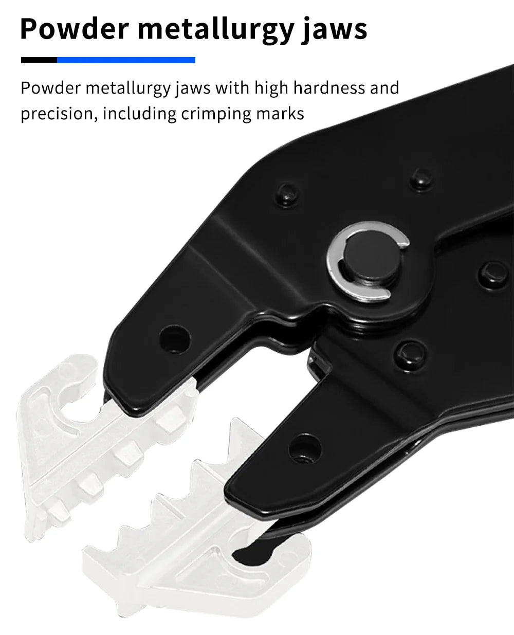 Electrician Pressed Pliers Crimping Tool with Interchangeable Dies Ratcheting Wire Crimper for Electrical Terminals Connector