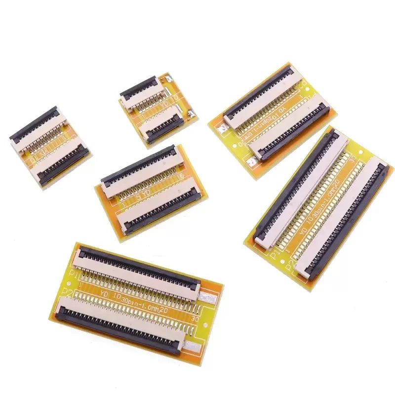 Fpc Ffc Flexible Flat Cable Extension Board 0.5mm 1mm Pitch 4pin 5 6 7 8 9 10 12 14 15 16 20 30 40 50 60 Pin Connector