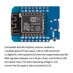 10pcs WeMos D1 Mini Pro V3.0 NodeMcu 4MB/16MB Bytes Lua WIFI Internet of Things Development Board Based ESP8266 CH340G Nodemcu V
