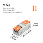 10/50pcs Wire Connector Spliceable Hard Wire Direct Insertion Multi Input And Multi Output Fast Wiring Terminal Block