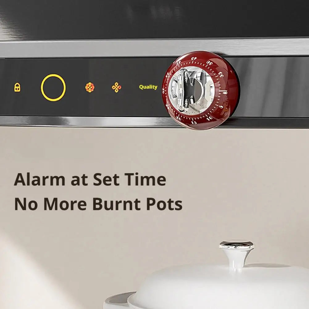 Magnetic Kitchen Timer Manual Countdown Alarm Clock Digital Timer Mechanical Cooking Timer Study Stopwatch Cooking Shower