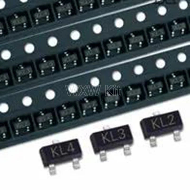 100pcs/lot New BAT54C KL1 BAT54S KL2 BAT54 KL3 BAT54A KL4 Schottky Diode SOT23