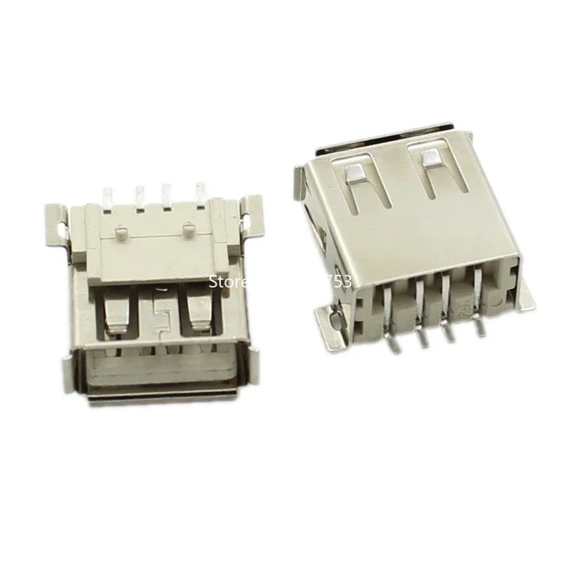 5PCS USB Interface Socket Type A Standard Port Female Male Solder Jacks Connector DIP Straight Vertical Bend Needle PCB Socket