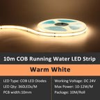 WS2811 Horse Race Running Water Led Strip 24V COB 360LEDs/M SMD 120LEDs/M Touch Controller Sync Controller 1to4 1to8 Sequential
