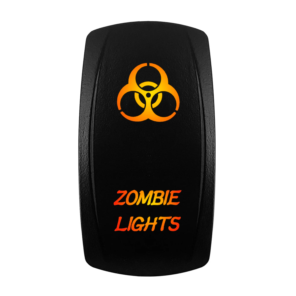 12V-24V Orange Led Rocker Switch Waterproof 20A Amber Light SPST DPDT Toggle Key for Car Boat ATV Camper Motorhome Auto Machine