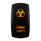 12V-24V Orange Led Rocker Switch Waterproof 20A Amber Light SPST DPDT Toggle Key for Car Boat ATV Camper Motorhome Auto Machine