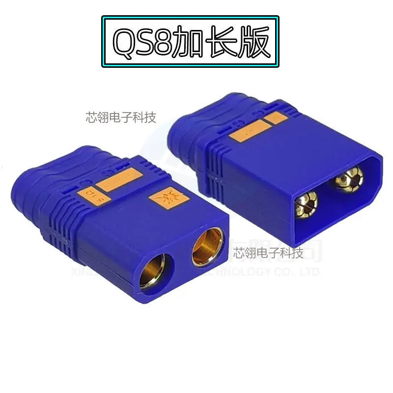 QS8-S/QS8-S+ High-Current Anti-Sparking QS8 to XT90 Adapter, Drone Lithium Battery Connector, Electric Vehicle Charging Plug