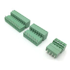 10pcs 10pairs 15EDG 3.81/3.5mm 300V8A 2/3/4/5/6-16P KF2EDG Straight Right Angle Screw Plug In PCB Wire Terminal Block Connector