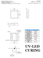 1pcs/lot New Original NICHIA NCSU033C 365nm High Power 3W 800mW UV lamp UV LED Light Bead UVA LED Chip In Stock