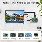 Eyoyo 7-inch Capacitive Touchscreen Monitor 5-points 1024x600 HD IPS Display Support Raspberry Pi 4/3/2/1/B/B+/A+ For Win 10/8/7