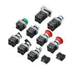 OMCH Button Switch Self Reset SKB2 Small Mushroom Head Emergency Stop 22mm Knob Key Start Inching Power On