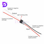 Light Sensor Switch Automatic Auto on Off Photocell Street Light Switch DC 3.7V 5V 12V 24V 5A Photo Control Photoswitch Sensor