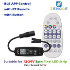 BLE WS2812B Controller BT Music for Pixel LED Strip Light SK6812 WS2811 WS2812 LED Light Strip USB 5V APP Remote Controller