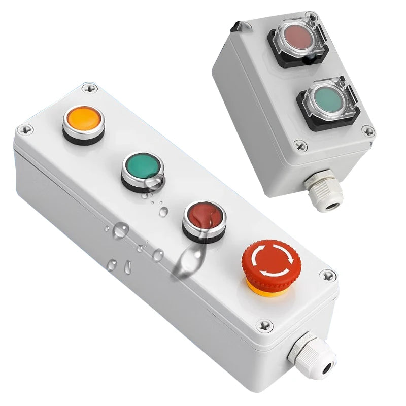 NEW high-quality Switch with arrow button control box self start button water tank electrical industrial emergency stop switch