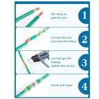 Waterproof Heat Shrink Solder Terminals 1 Box - Insulated Electrical AWG Wire Butt Splice for Quick & Secure Connection