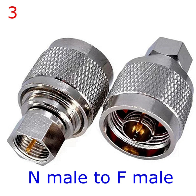 L16 N To F TV Male Female Straight Connector Adapter L16 N Male Female To F TV Male Female Imperial Coax Converter Brass Copper