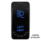 Waterproof Rocker Switch with Blue LED | 12V/24V Latching & Momentary (SPST/ DPDT) | for Marine, UTV, ATV, RZR, Automotive