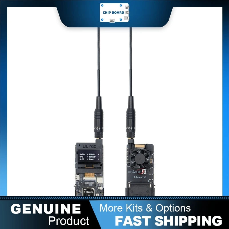 T-Beam 1W ESP32-S3 LoRa SX1262 (830–945MHz) module with 1.3" OLED and GPS, compatible with F550 battery