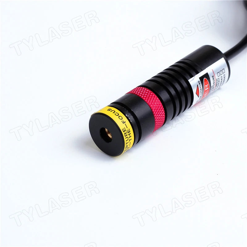 660nm Red Laser Module D18×65mm Square 10×10 Grid Focusable DOE 10mW-150mW for Wood Stone Positioning