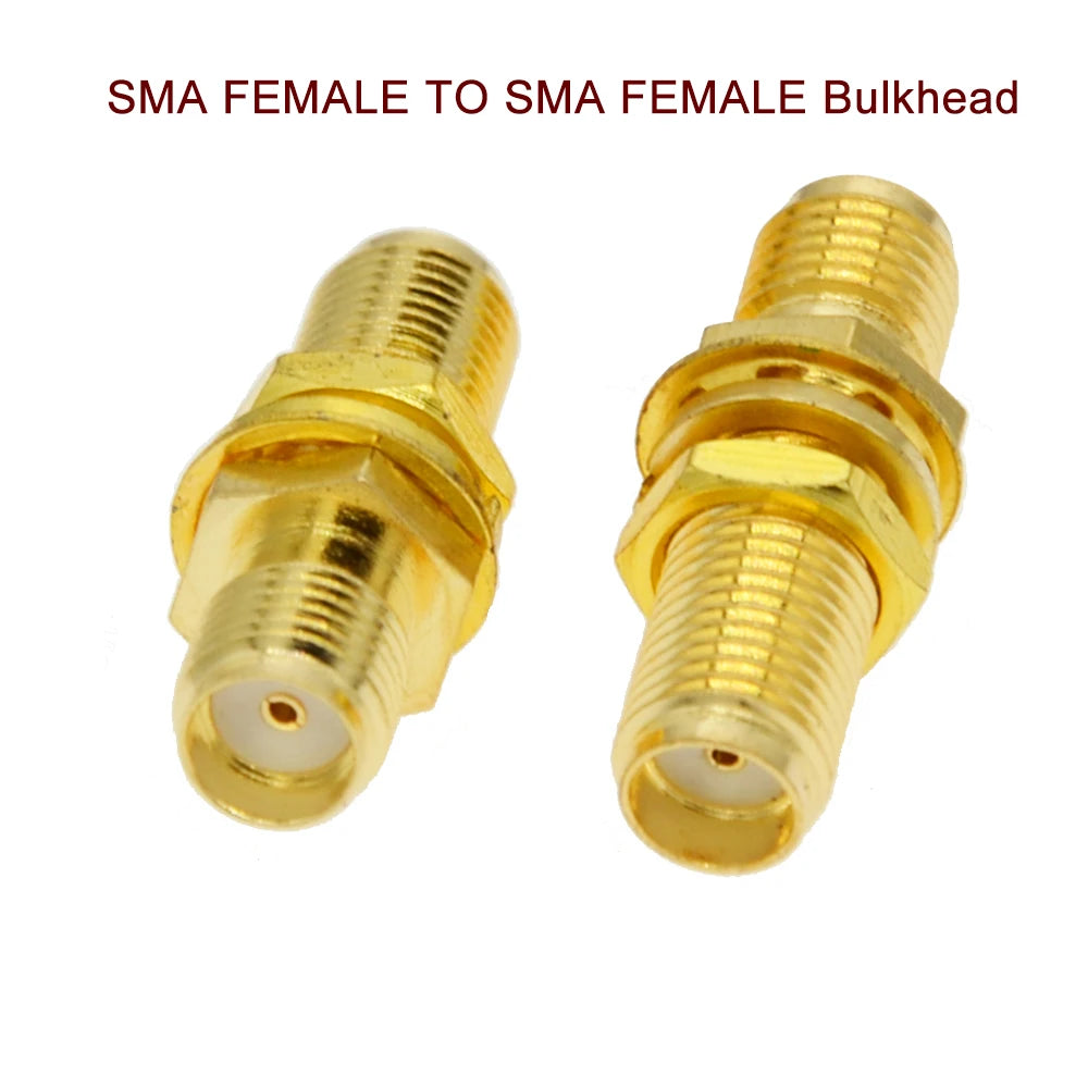 2 PCS/lot SMA / RP-SMA Female to Female jack For Raido Antenna SMA to SMA RF Coaxial Adapter Connector High Quality