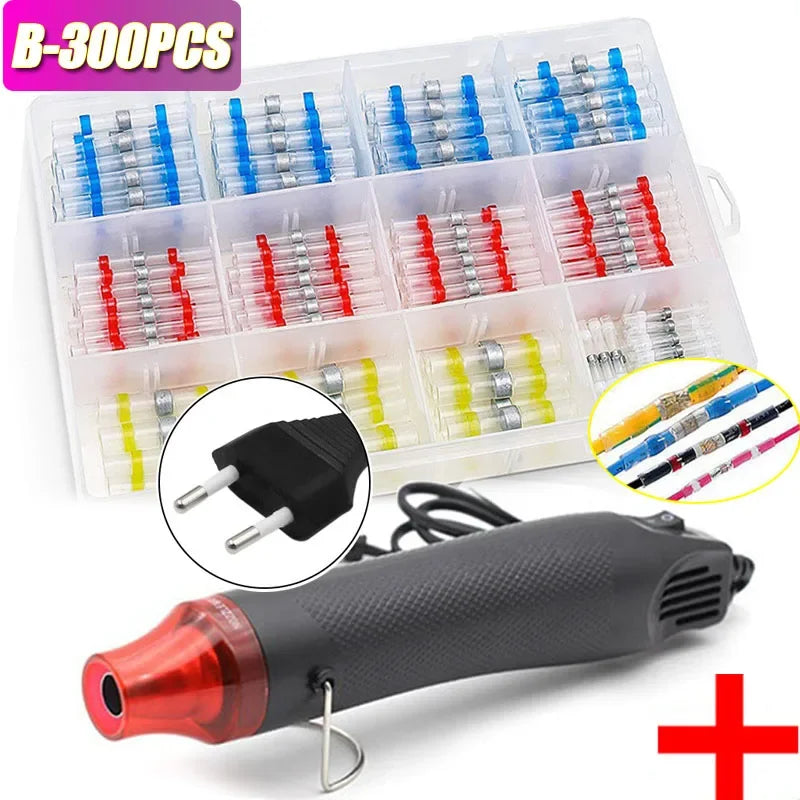 50-1200PCS Heat Shrink Tubing Wires Cable Sleeves Waterproof Solder Seal Wire Connector Electric Cable Protection with Heater