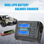 HTRC 400W/240W RC Charger  Dual Channel AC DC Charger Discharger for LiPo LiHV LiFe Lilon NiCd NiMh Pb Battery Balance Charger