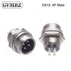 GX12 2 3 4 5 6 Pin Docking Aviation Plug Socket Waterproof Circular Connector