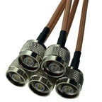 RG400 Double N Male Plug to N Male Plug Crimp Connector RF Pigtail Coax Jumper Cable Wire terminals 6inch~10FT