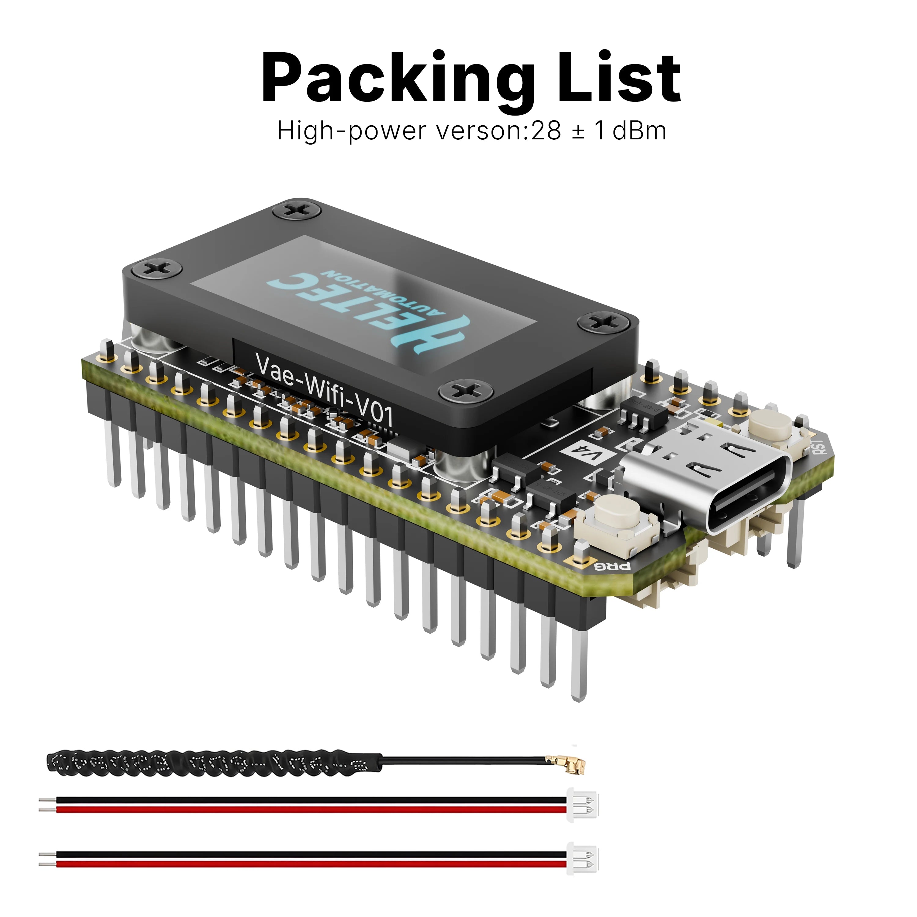 Heltec LoRa32 V4 ESP32-S3 SX1262 LoRaWAN 868MHz 915MHz Development Board with 0.96 Inch OLED, WiFi & BLE Mesh Network for IoT